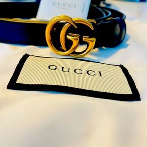 Gucci Skinny GG Belt